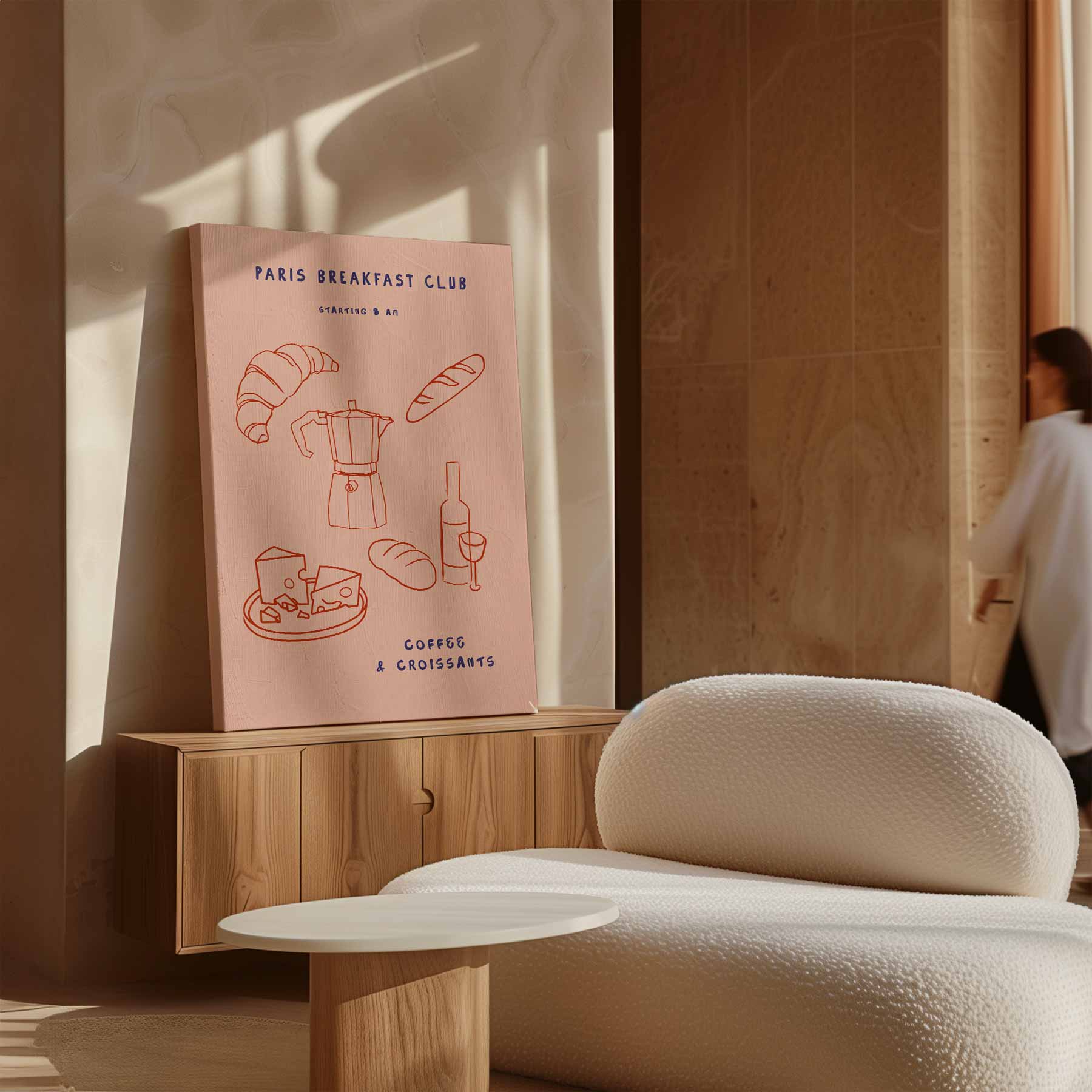 Paris Ontbijtclub Poster