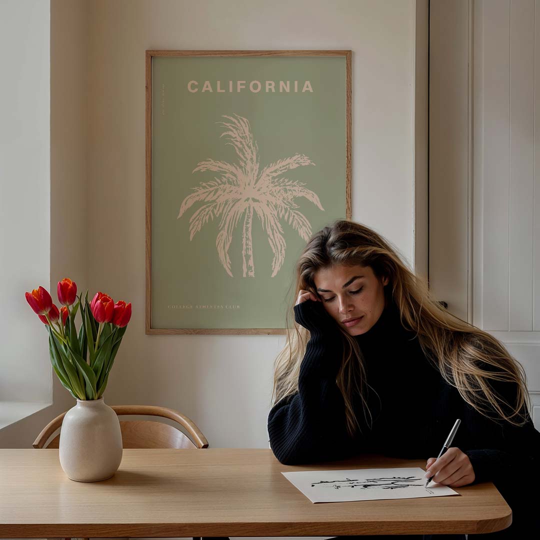 California Dreaming Palm Poster-WallArtistic