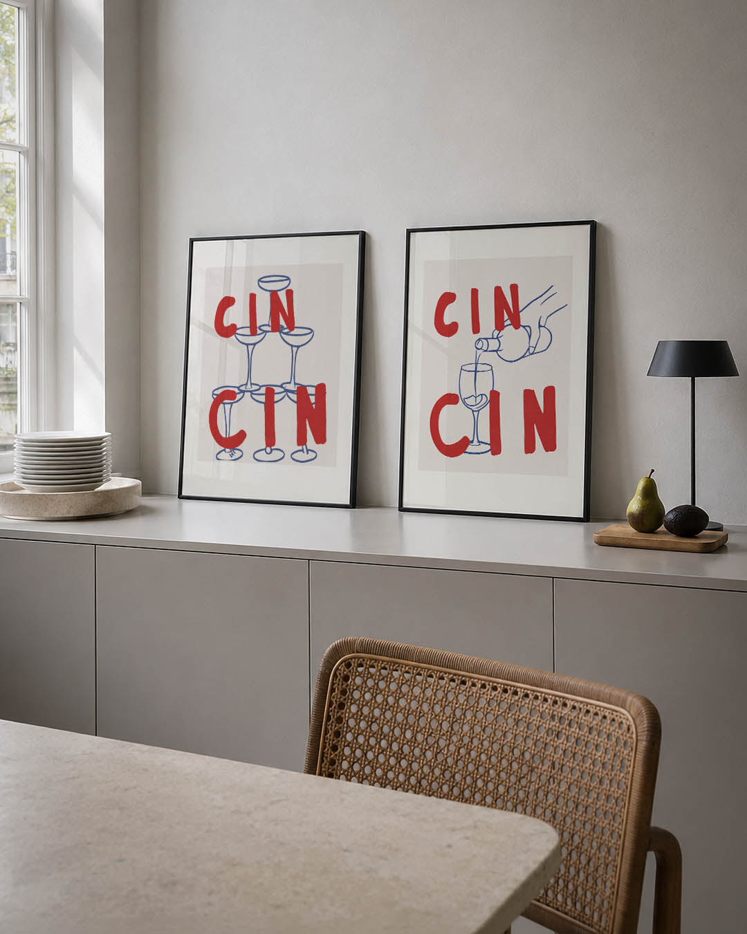 Vormen en letters Posterset