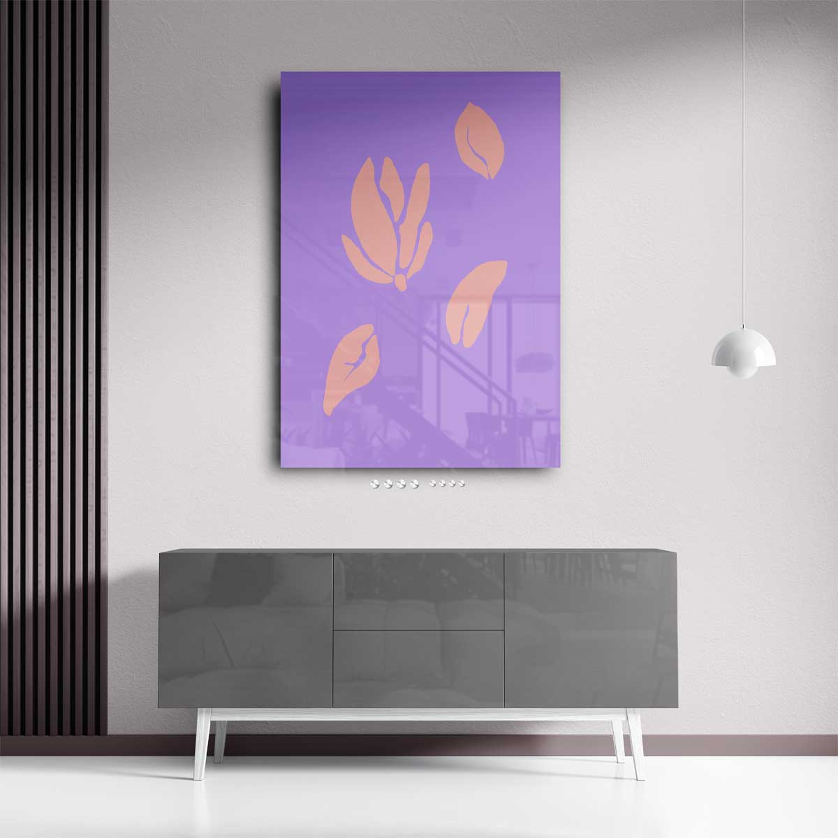 Vrolijke Bloesem Vormen Kunstwerk-canvas-dibond-plexiglas-wanddecoratie-WallArtistic