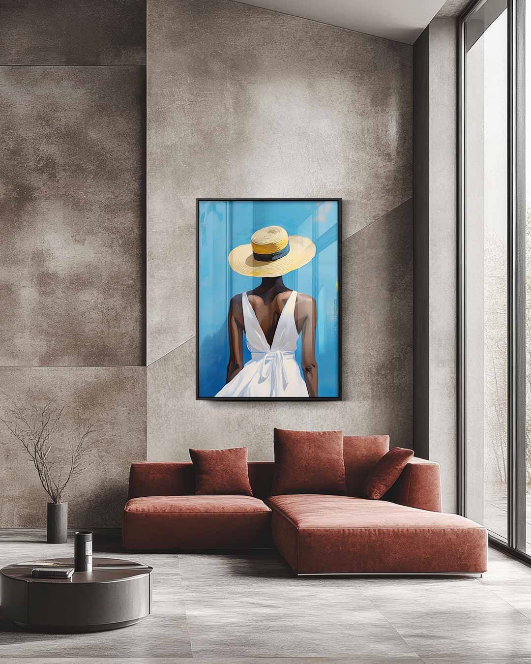 Zonsondergang Zomer Vibes Kunstwerk-canvas-dibond-plexiglas-wanddecoratie-WallArtistic