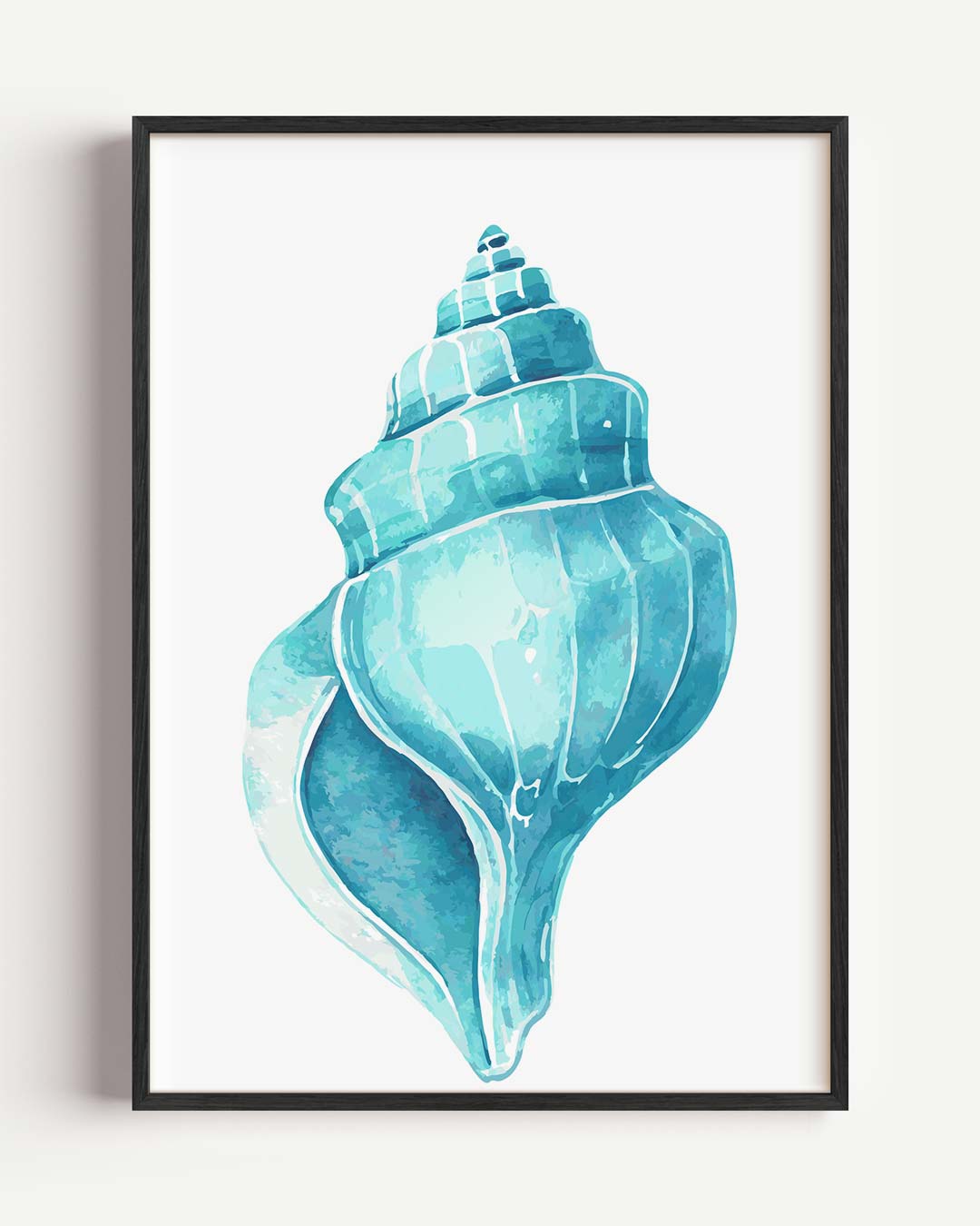 Schelpenkunst in Turquoise Poster-WallArtistic