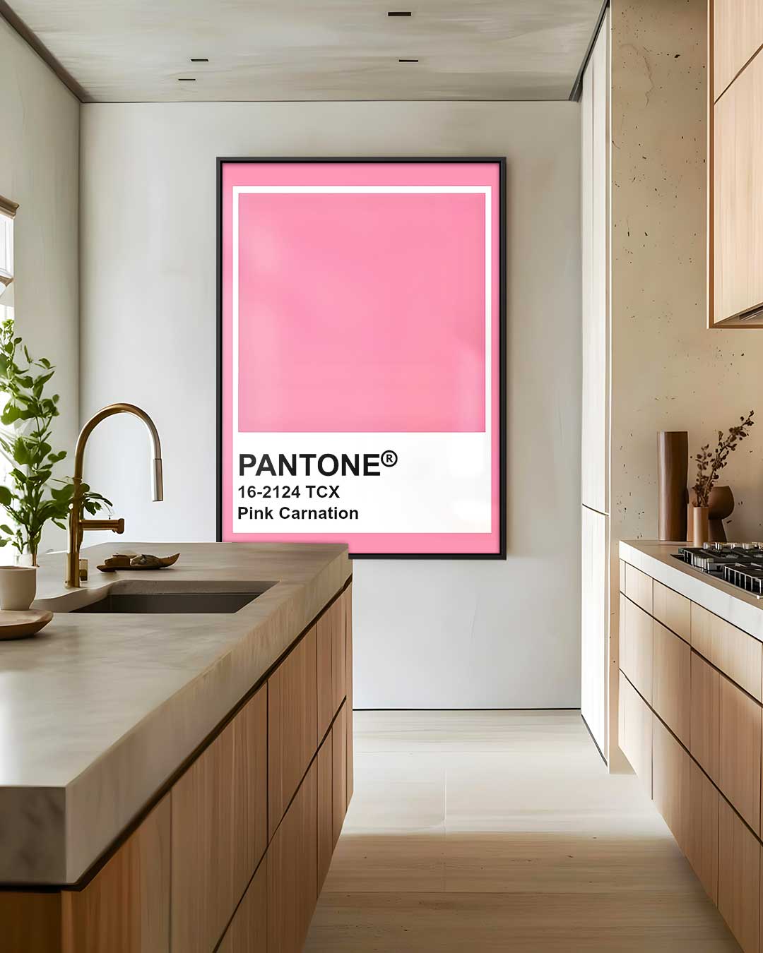 Roze Carnation Canvas Kunstwerk-canvas-dibond-plexiglas-wanddecoratie-WallArtistic