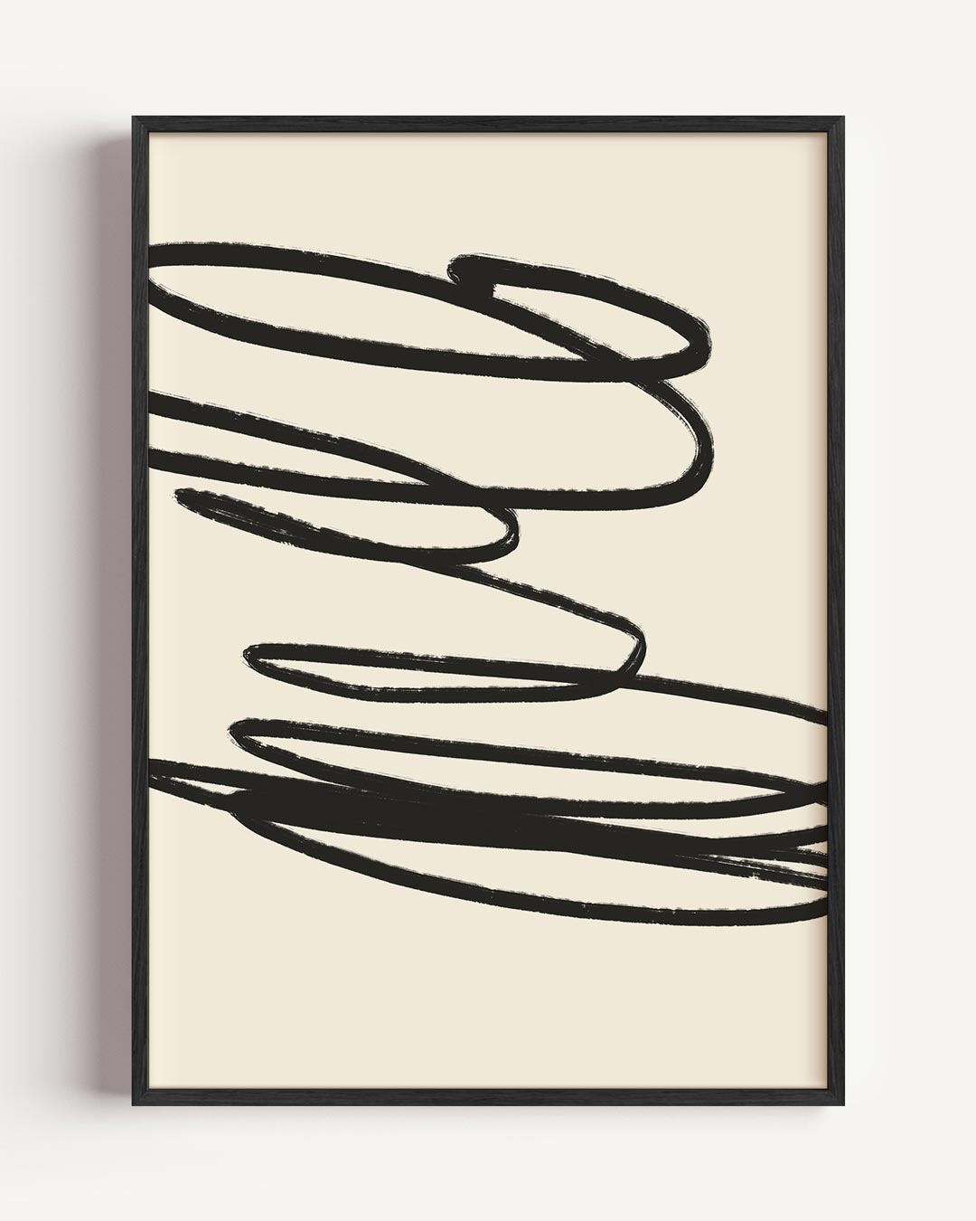 Modern Minimalistische Krul Art Poster-WallArtistic