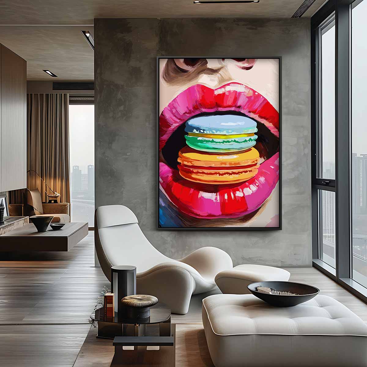 Kleurrijke Beleving van Smaak Kunstwerk-canvas-dibond-plexiglas-wanddecoratie-WallArtistic