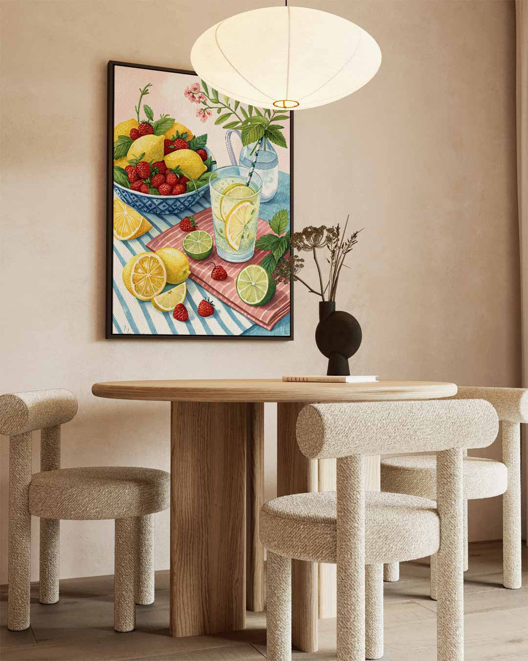 Verfrissend Zomers Fruit Schilderij Kunstwerk-canvas-dibond-plexiglas-wanddecoratie-WallArtistic