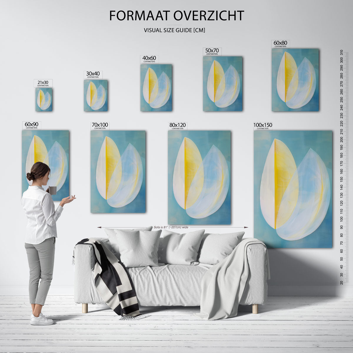 Bladvormige structuren Poster
