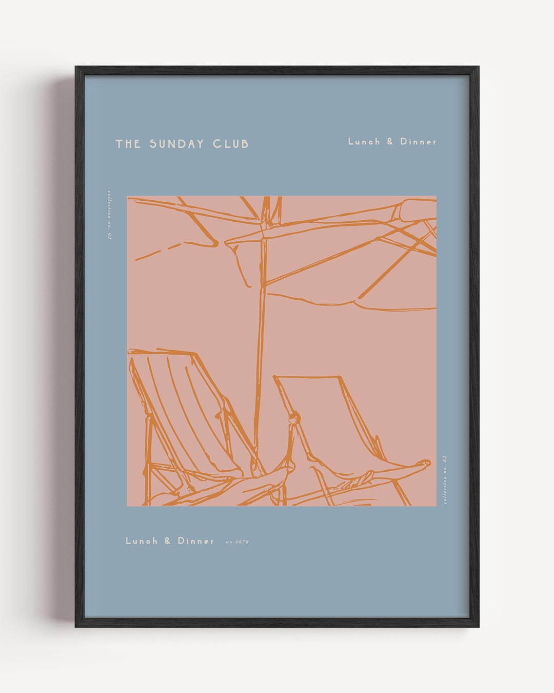 Zonnige Lounge Vibes Poster-WallArtistic