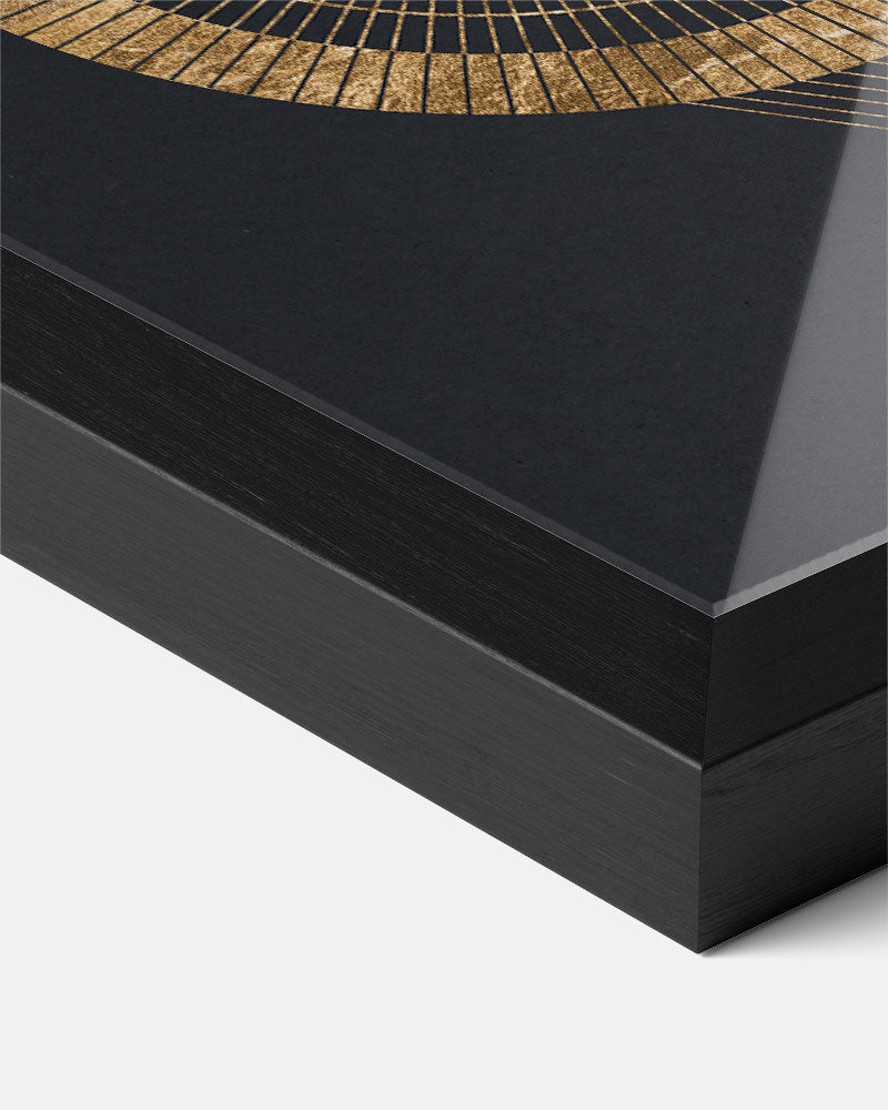 Gouden Geometrische Cirkel Poster-WallArtistic