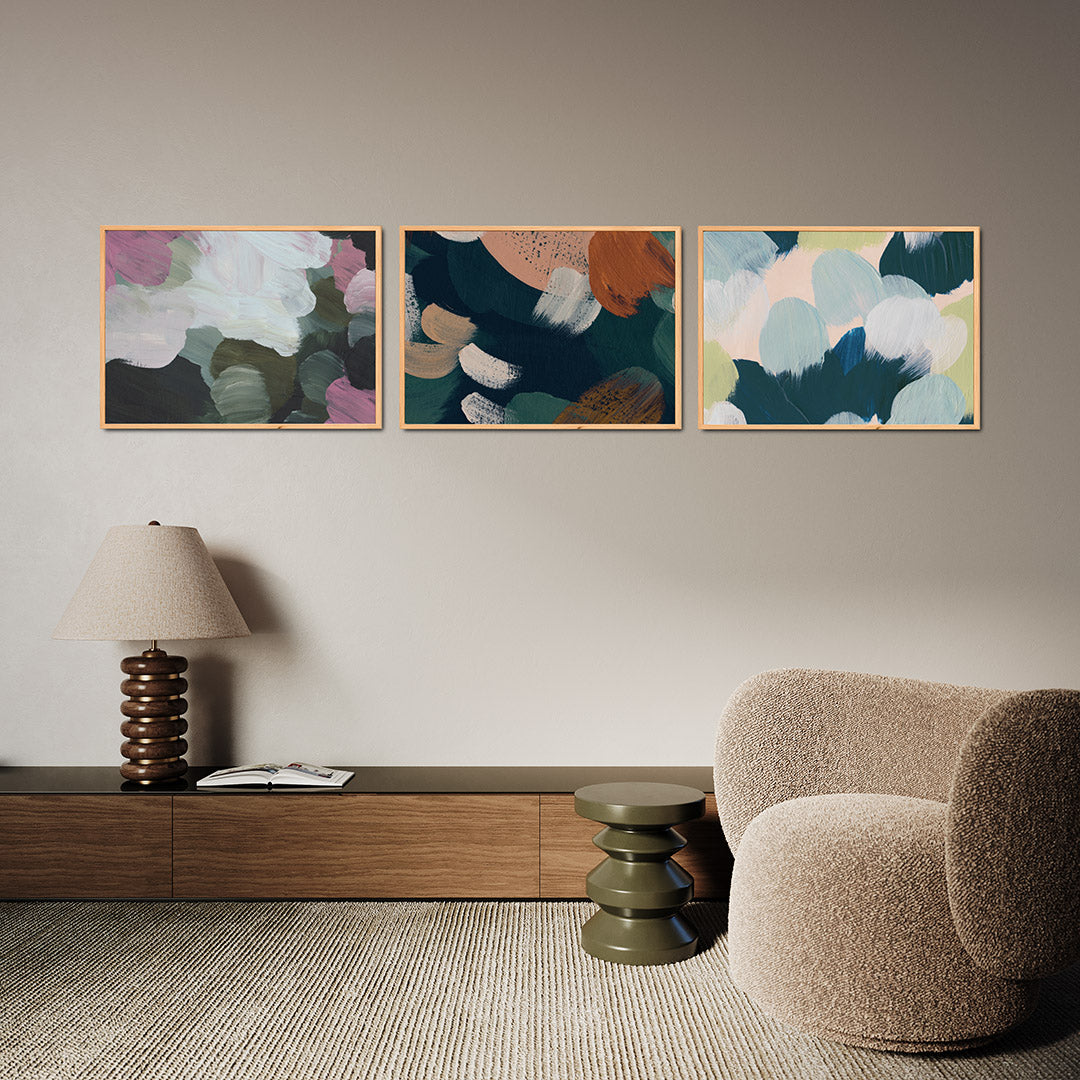 Kleurige vegen Posterset