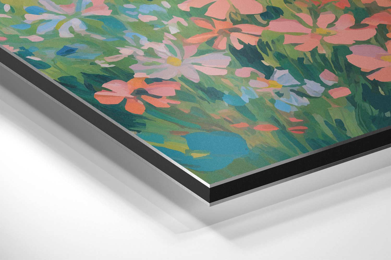 Zomerse Bloemenveld Harmonie Kunstwerk-canvas-dibond-plexiglas-wanddecoratie-WallArtistic