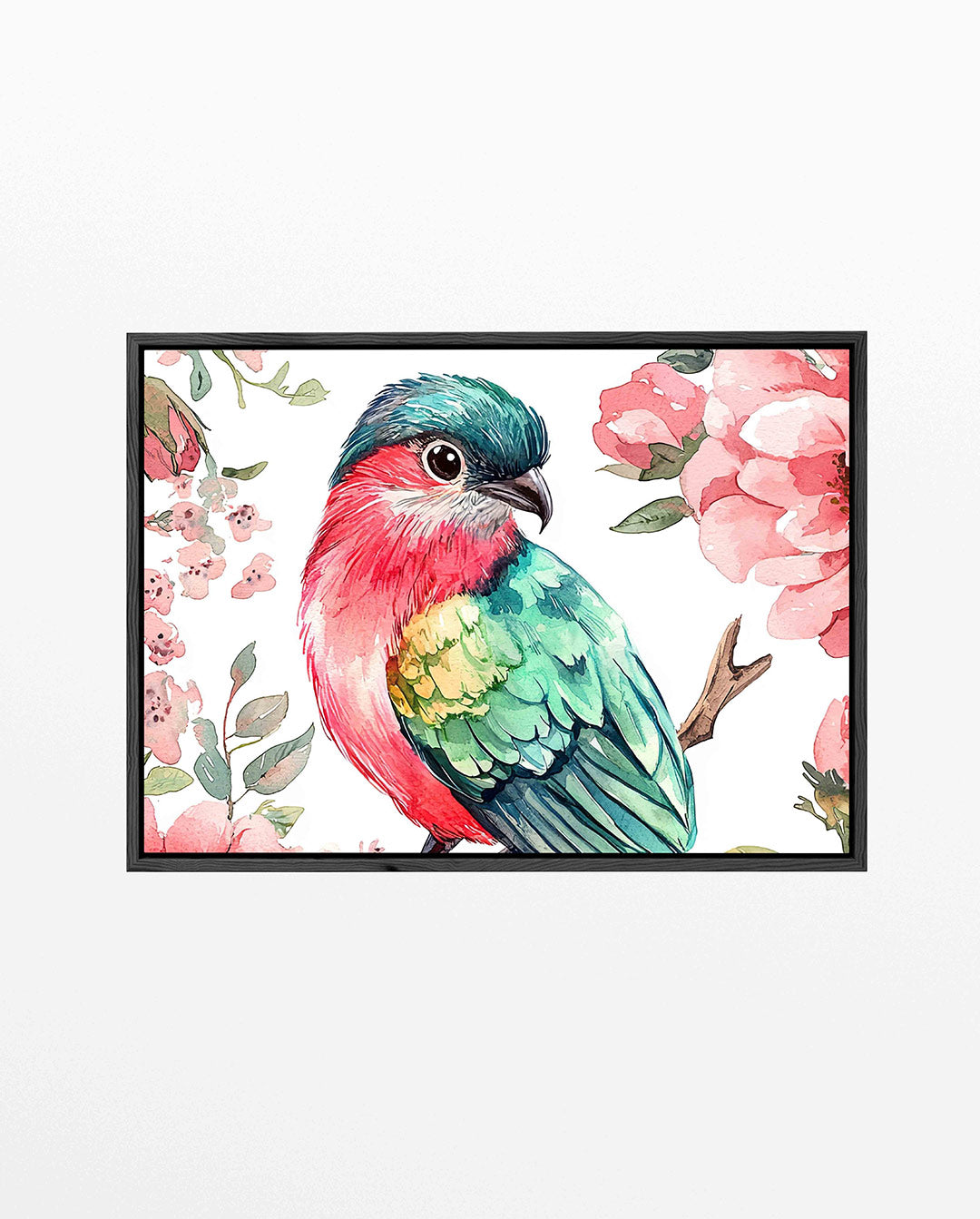 Vogels en bloemen Kunstwerk
