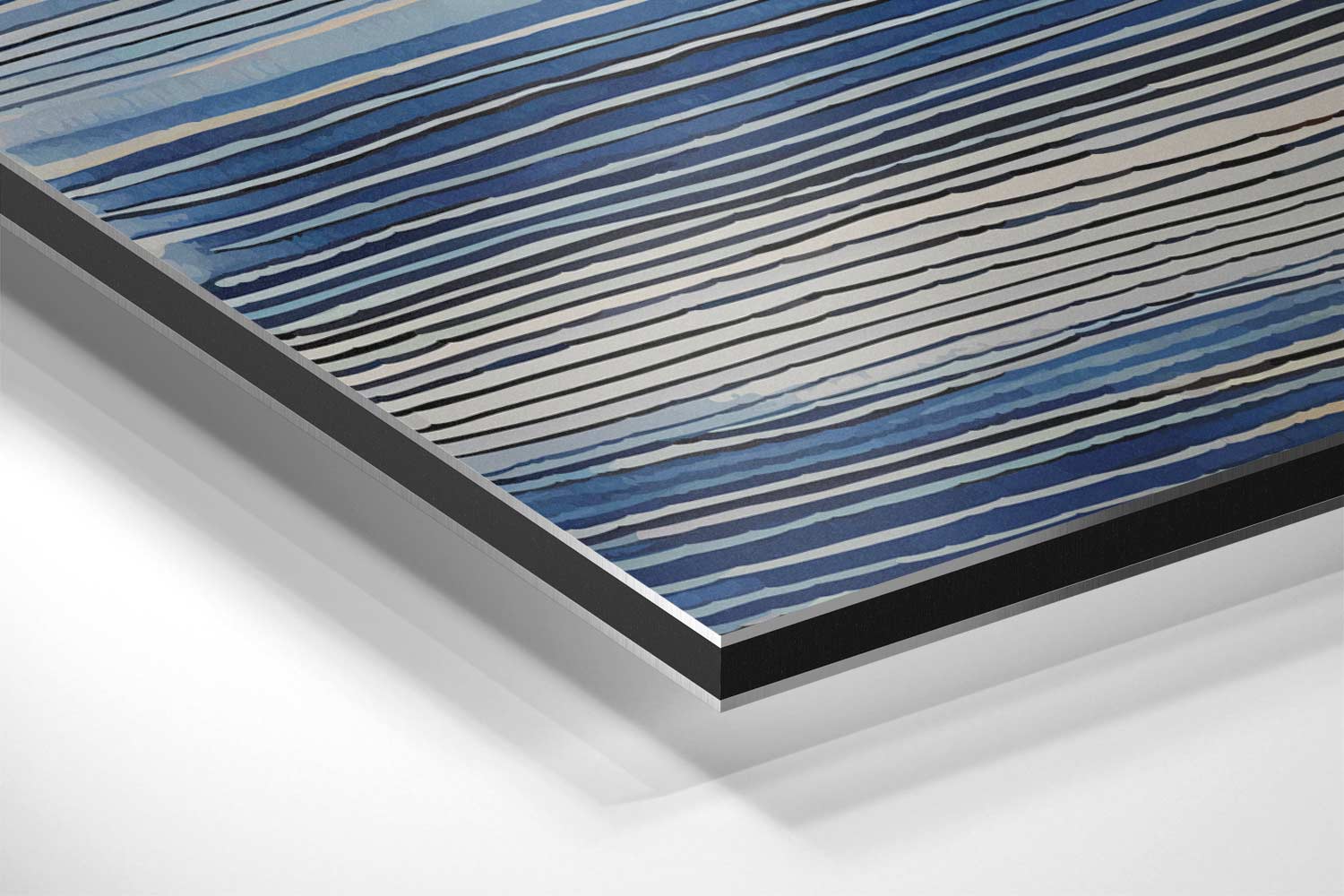 Rustgevende Golfstrepen Kunstwerk-canvas-dibond-plexiglas-wanddecoratie-WallArtistic