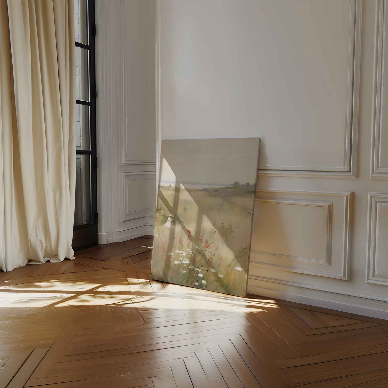 Vredig Zomerlandschap Kunstwerk-canvas-dibond-plexiglas-wanddecoratie-WallArtistic