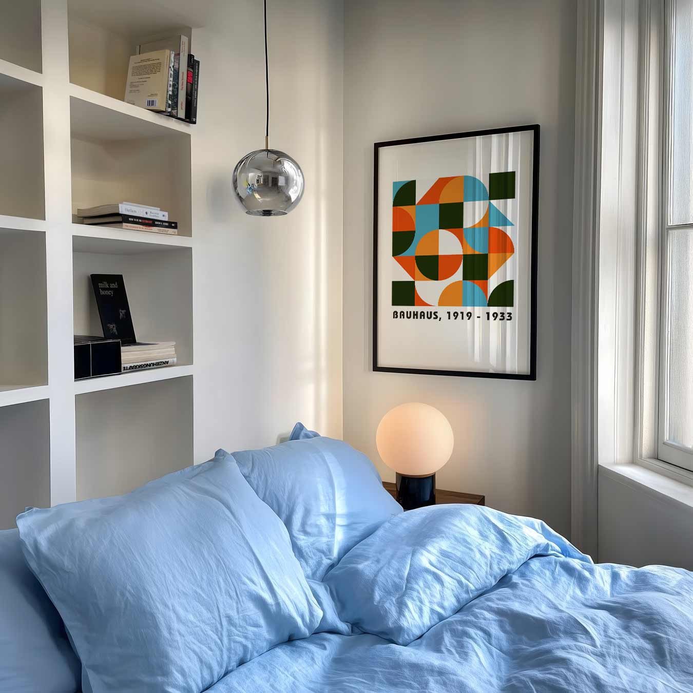 Bauhaus Stijlvol Vormenpatroon Poster