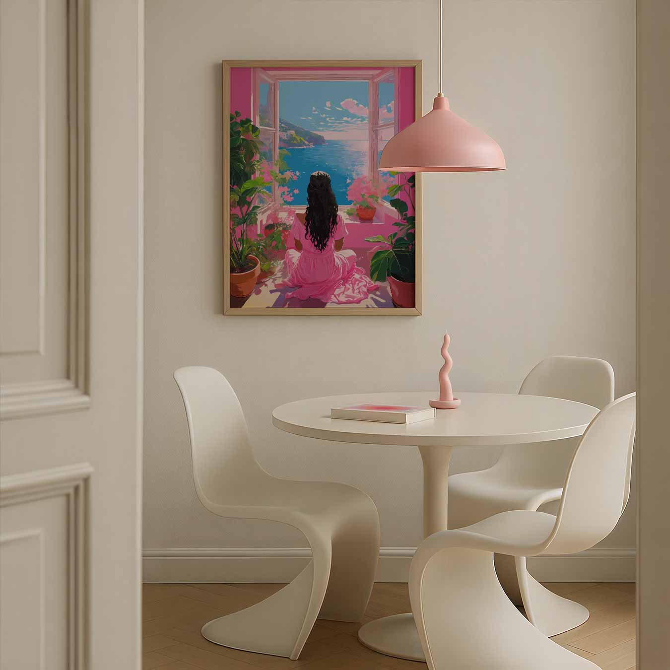 Dromerig Uitzicht aan Zee Poster-WallArtistic