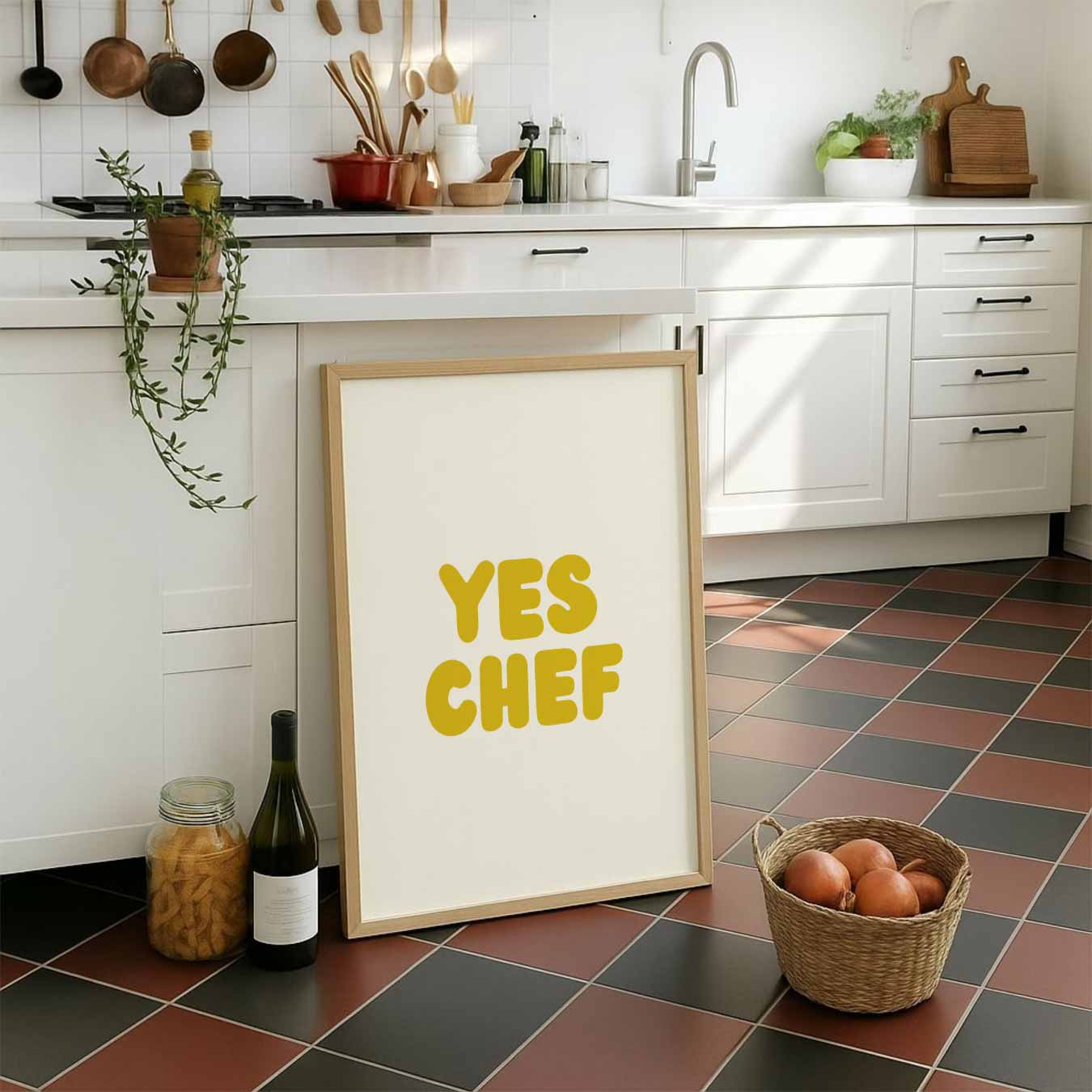 Yes Chef Keukenposter-WallArtistic