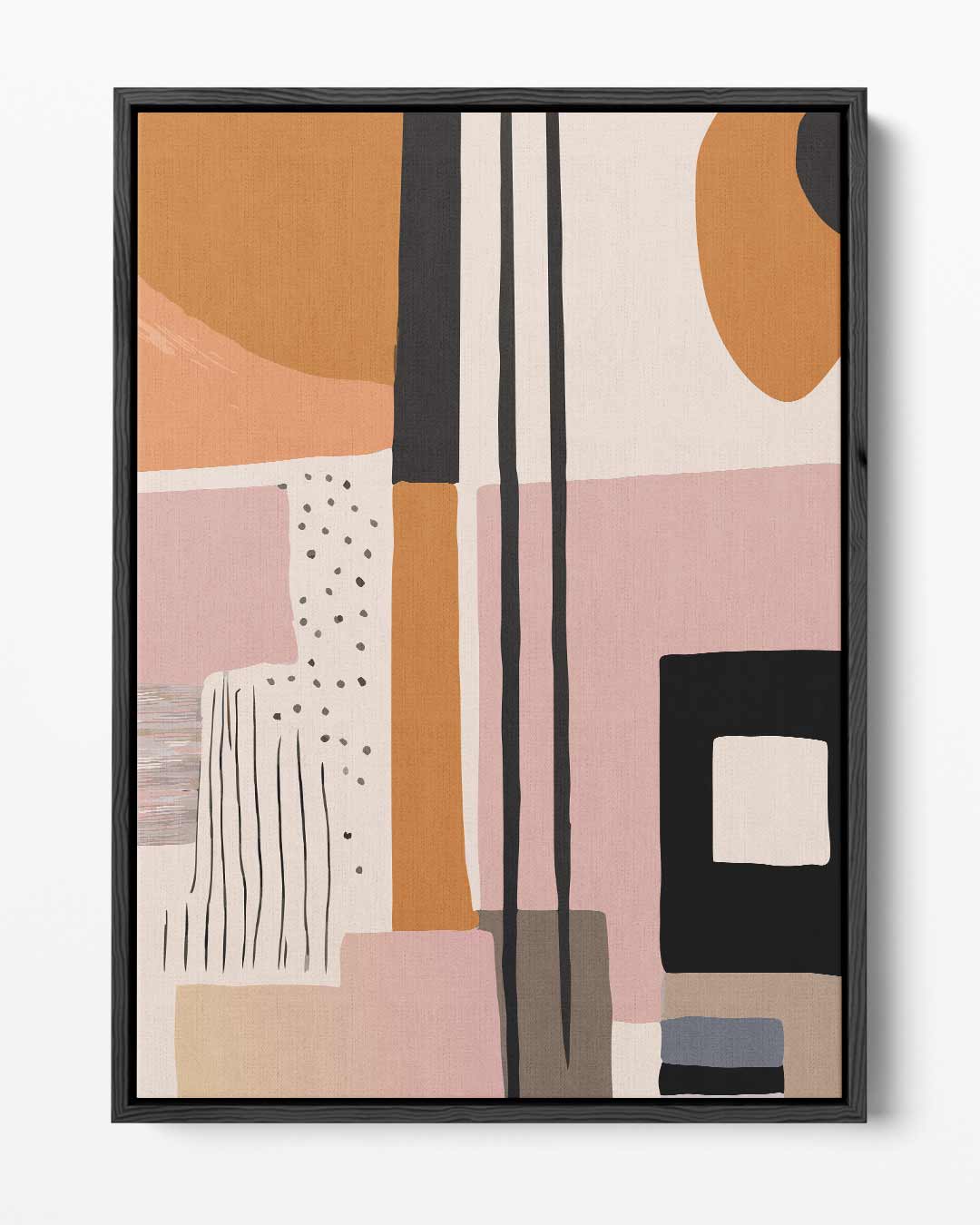 Abstracte Aardetinten Wanddecoratie Kunstwerk-canvas-dibond-plexiglas-wanddecoratie-WallArtistic
