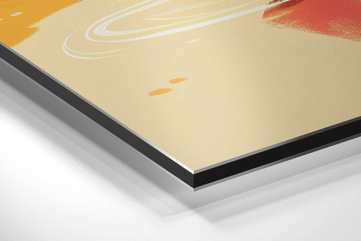 Wandeling in de Regen Kunstwerk-canvas-dibond-plexiglas-wanddecoratie-WallArtistic