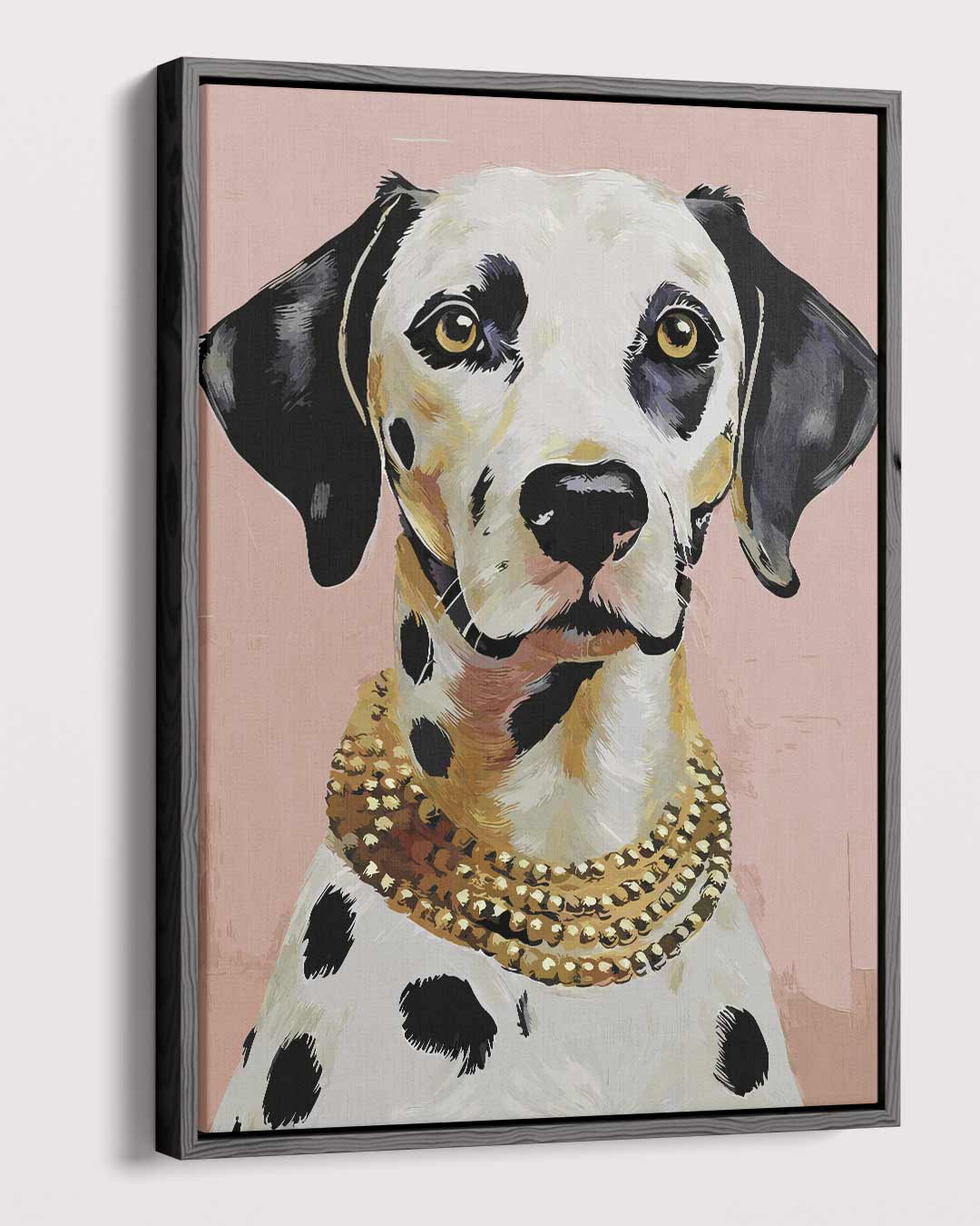 Stijlvolle Dalmatier Portret Kunstwerk-canvas-dibond-plexiglas-wanddecoratie-WallArtistic
