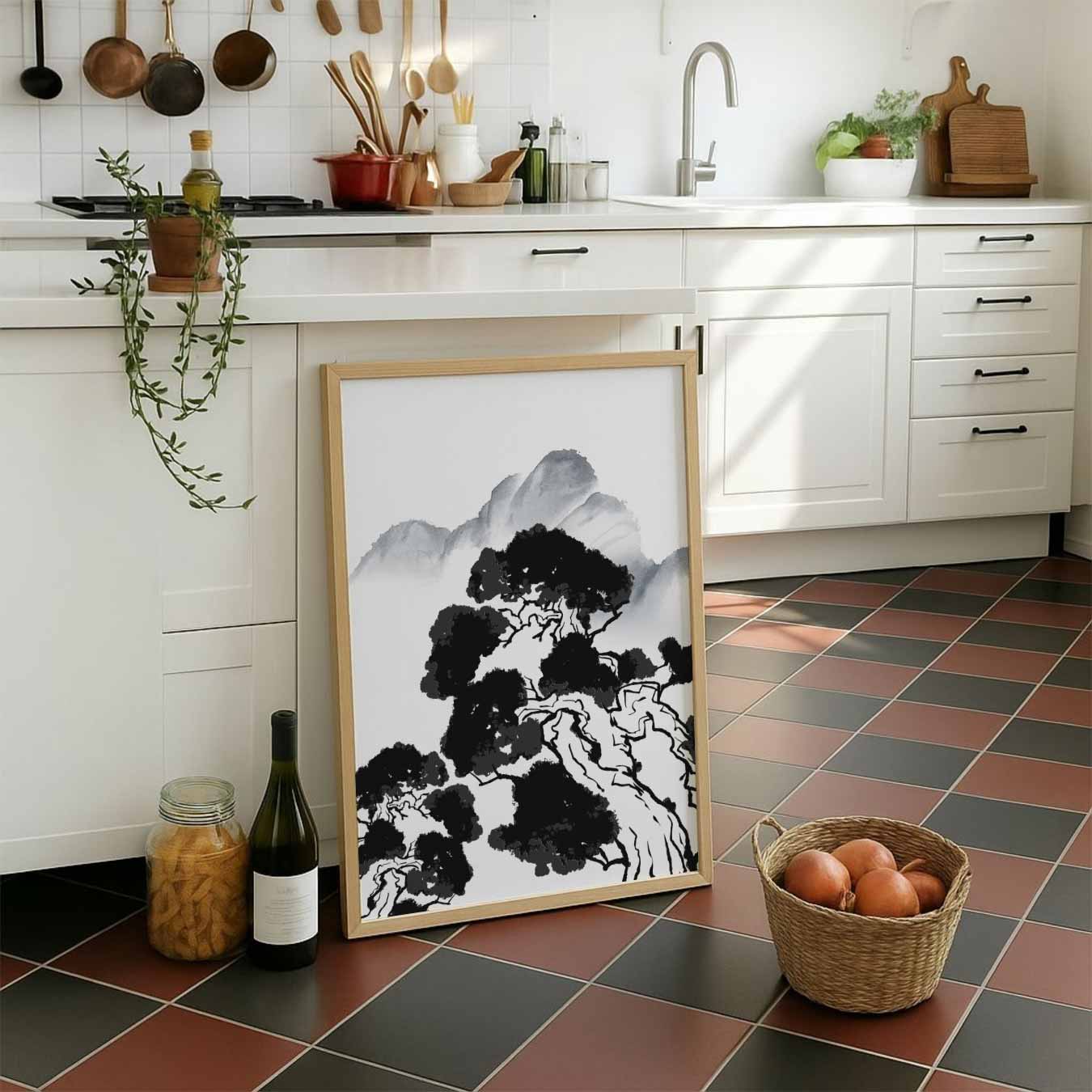 Zen Natuurlandschap Kunstposter-WallArtistic