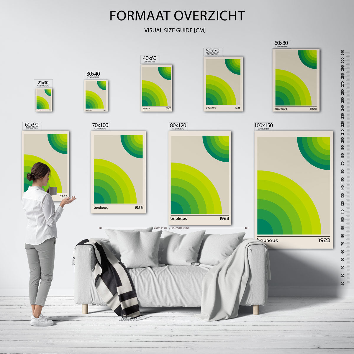 Cirkelvormen en kleur Poster