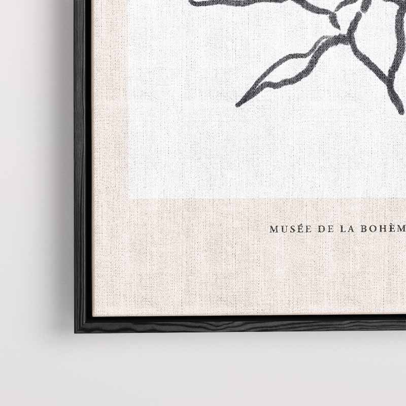 Elegante Bloemillustratie Kunstwerk-canvas-dibond-plexiglas-wanddecoratie-WallArtistic