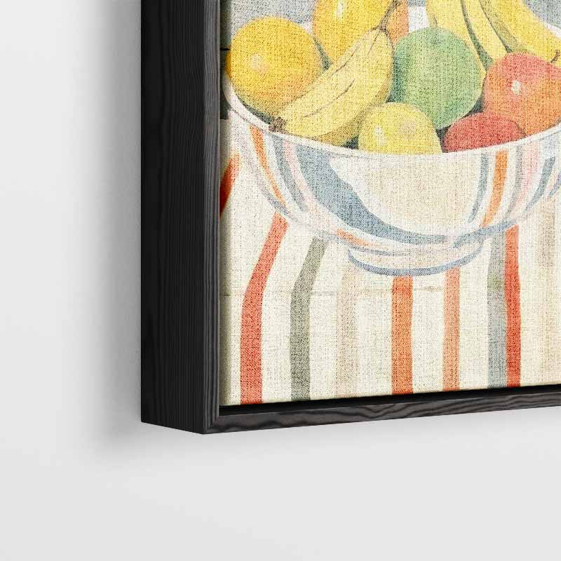 Kleurrijke Fruitmand in Impressionistische Stijl Kunstwerk-canvas-dibond-plexiglas-wanddecoratie-WallArtistic