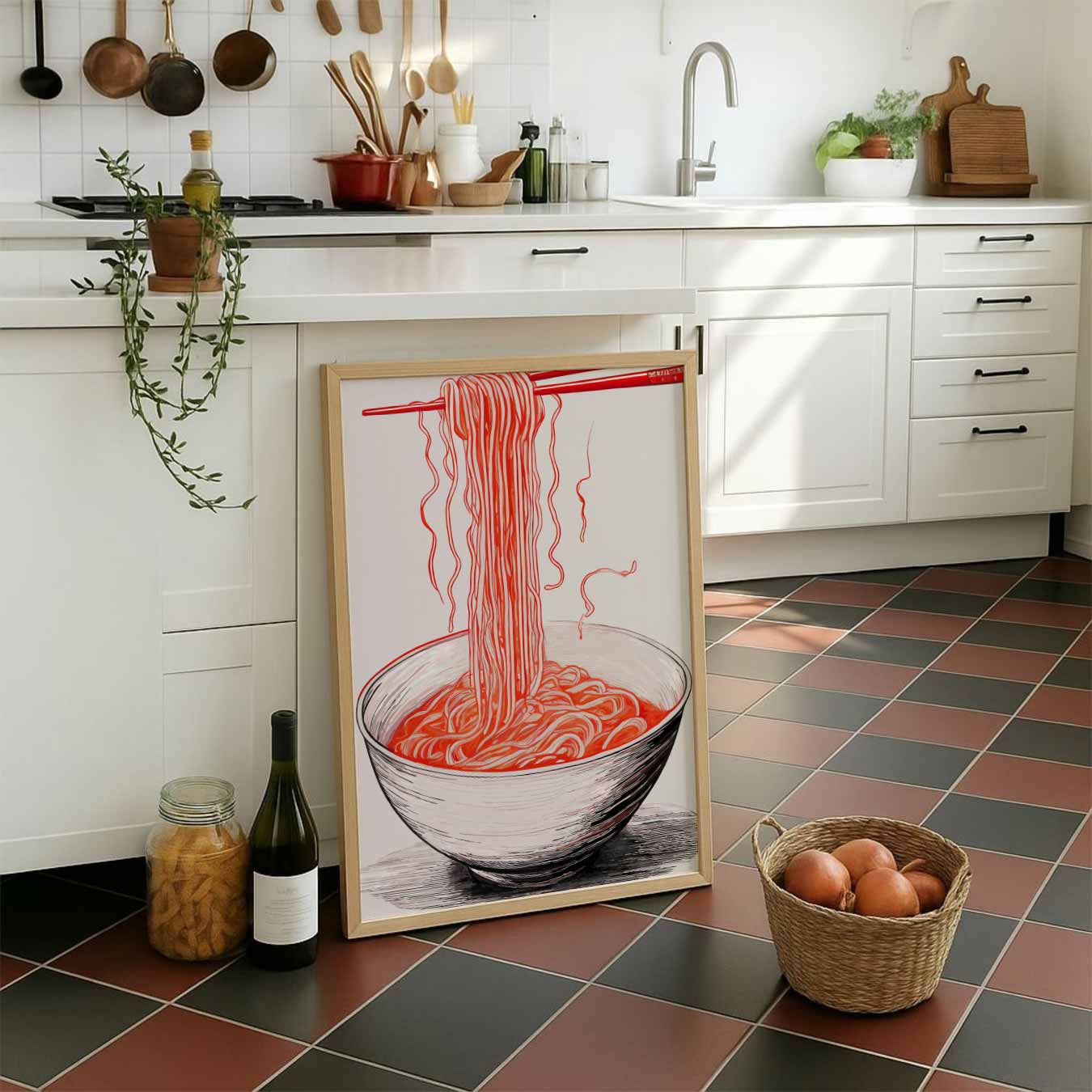 Stijlvolle Ramen Illustratie Poster