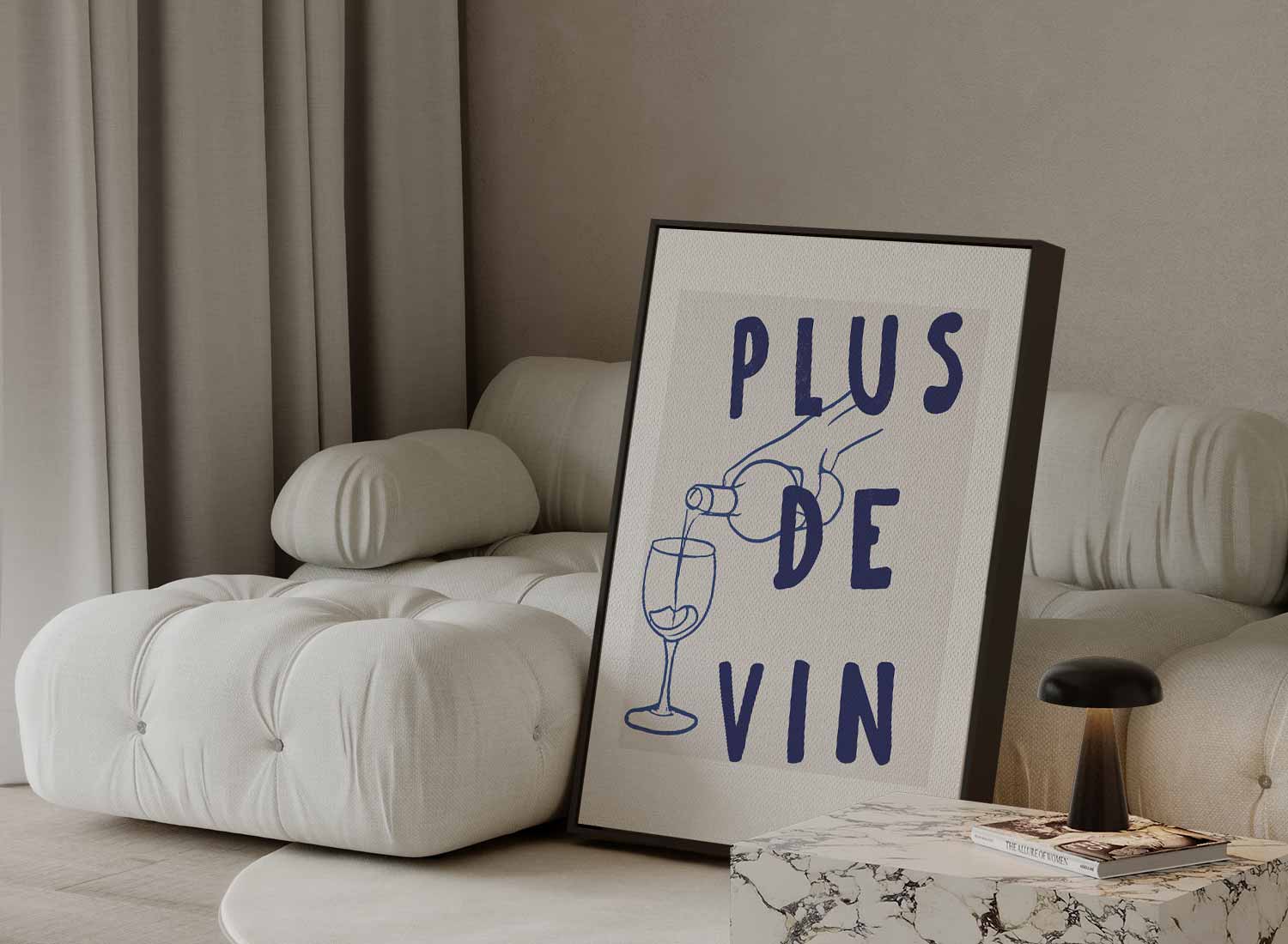 Plus de Vin Wijnposter