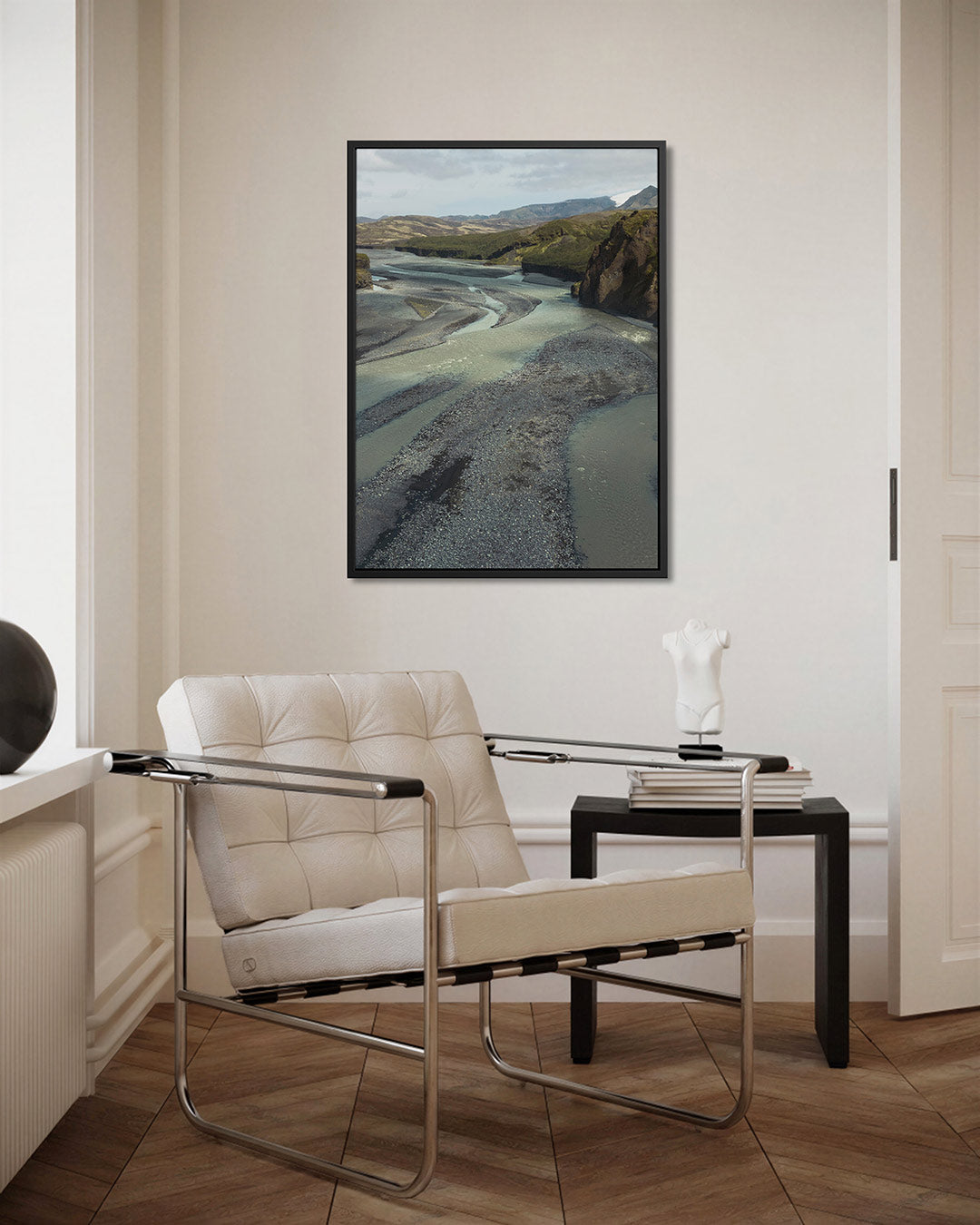 Rivierlandschap Kunstwerk