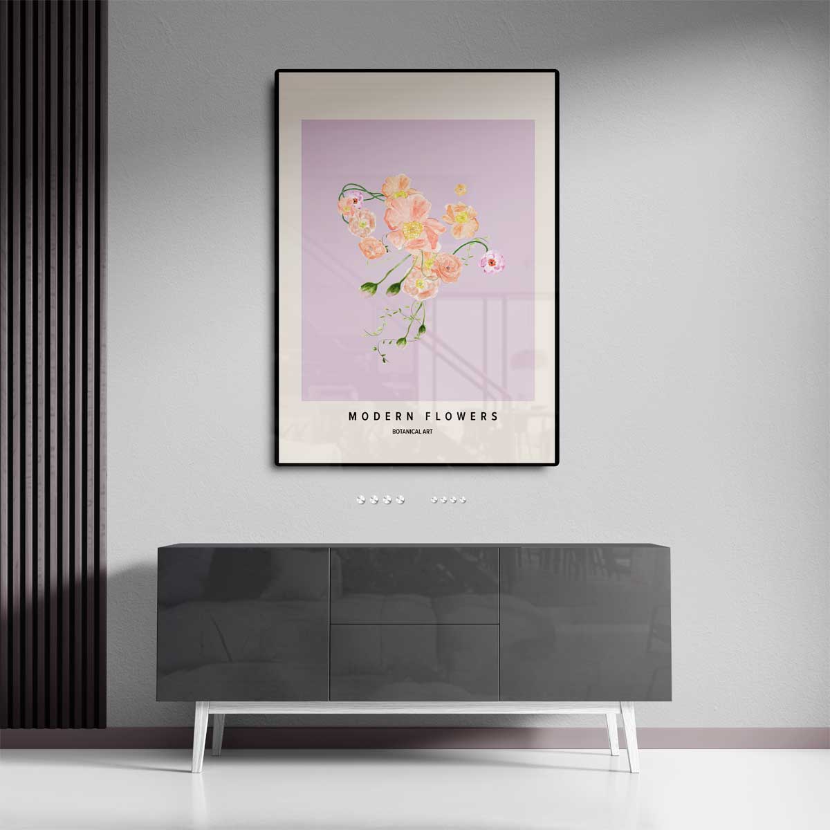 Bloeiende Moderniteit Kunstwerk-canvas-dibond-plexiglas-wanddecoratie-WallArtistic