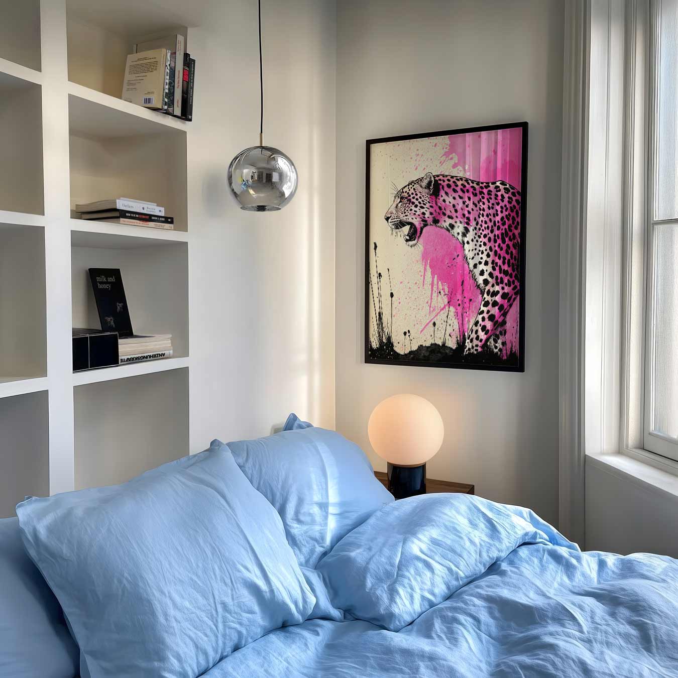 Wild Roze Leopard Print Poster-WallArtistic