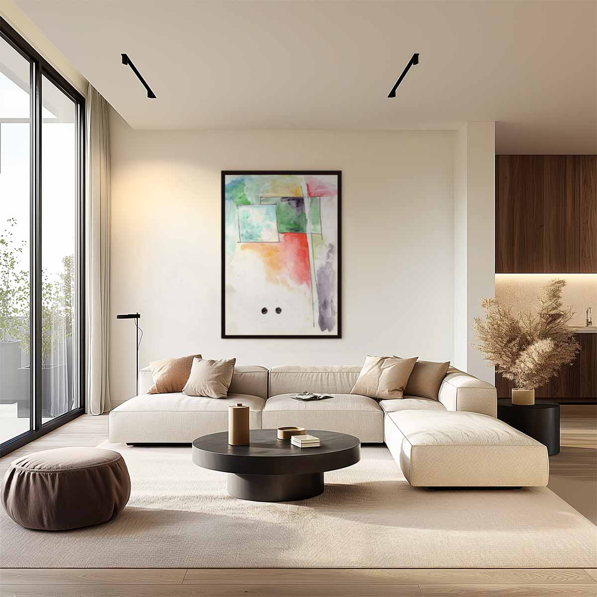 Abstracte Kleurenexplosie Kunstwerk-canvas-dibond-plexiglas-wanddecoratie-WallArtistic