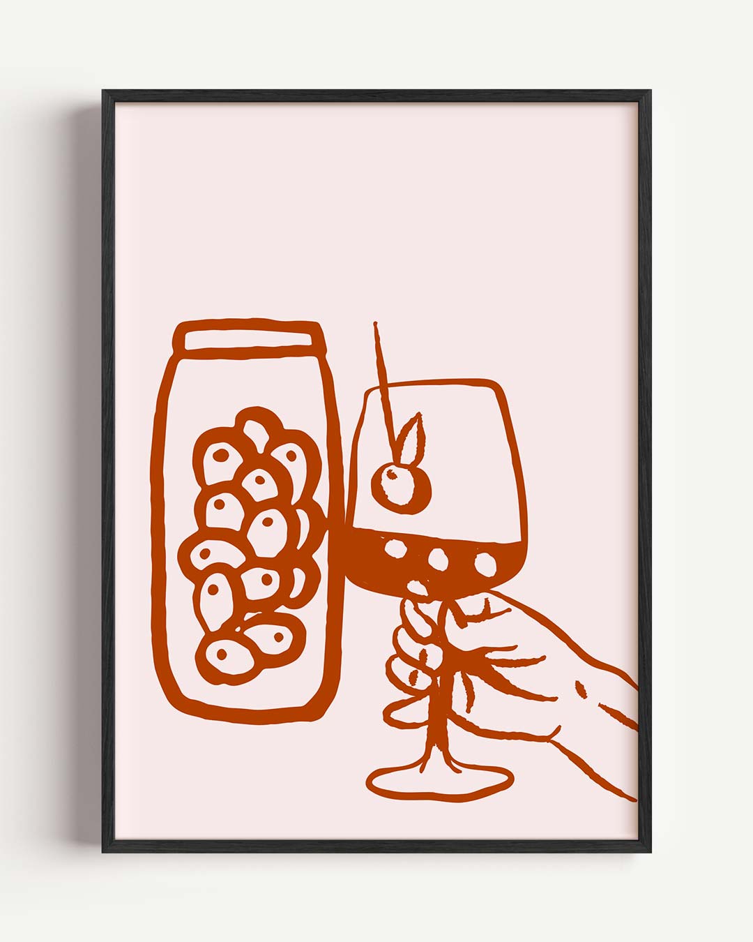 Cheers to Life Wijnposter-WallArtistic