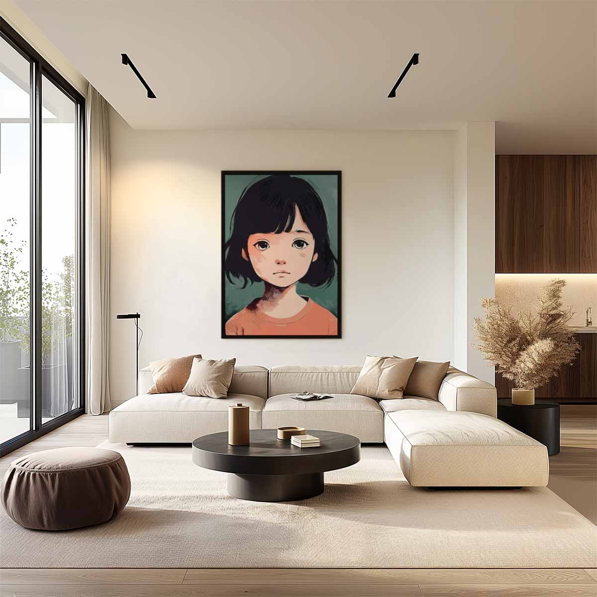 Dromerige Blik Kunstwerk-canvas-dibond-plexiglas-wanddecoratie-WallArtistic