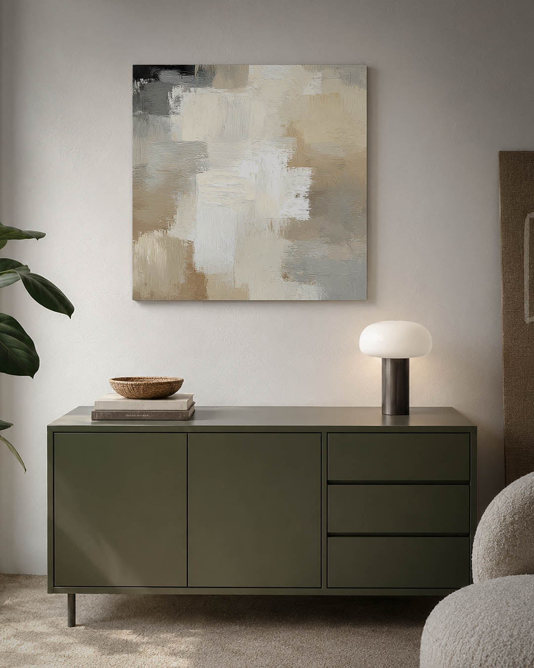 Zachte kleurvlakken Kunstwerk