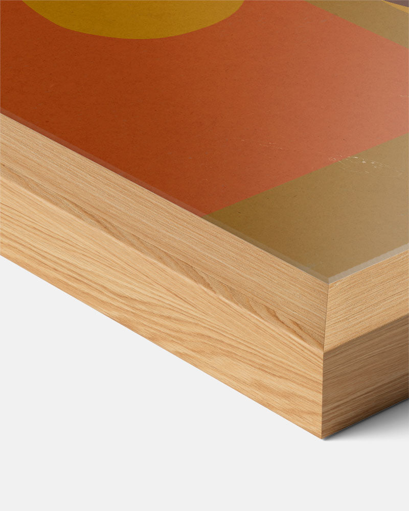 Warme Citruskunst Poster-WallArtistic