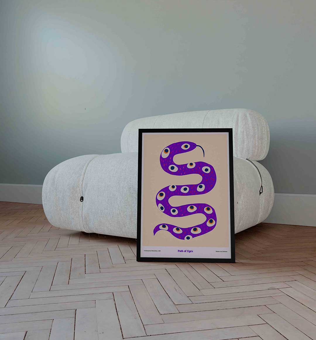Slang met ogen Poster