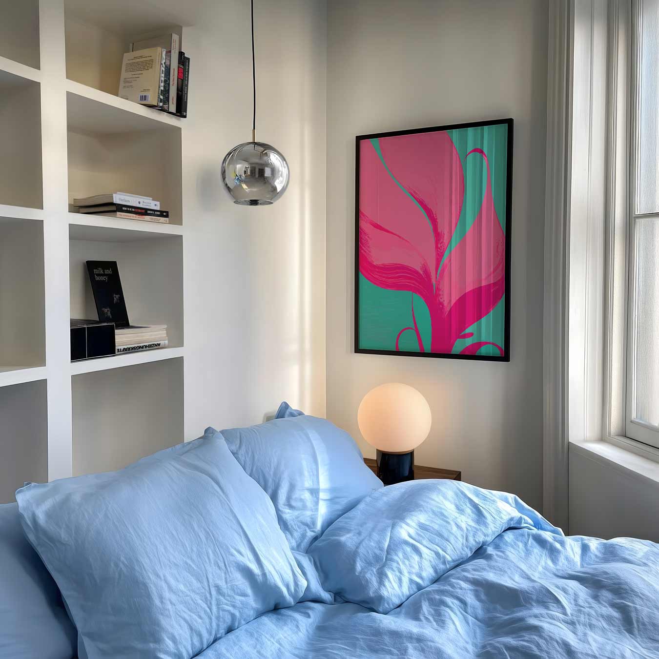 Vrolijke Bloem Abstract Poster