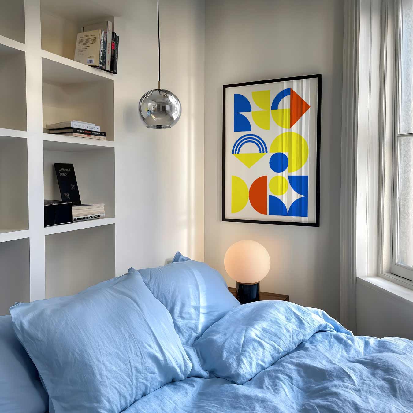 Kleurrijke Geometrische Kunstposter-WallArtistic