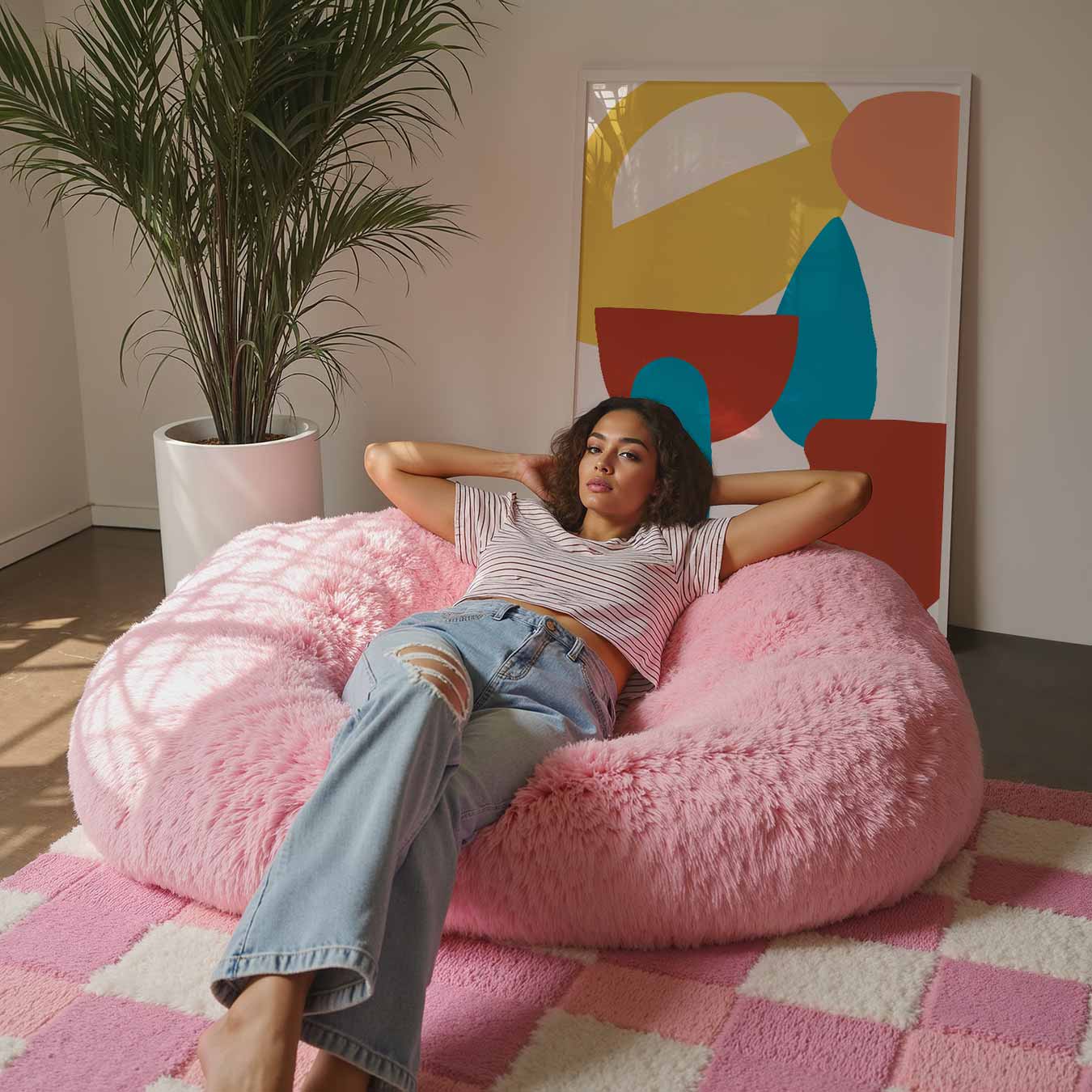 Kleurrijke Abstracte Vormen Poster-WallArtistic