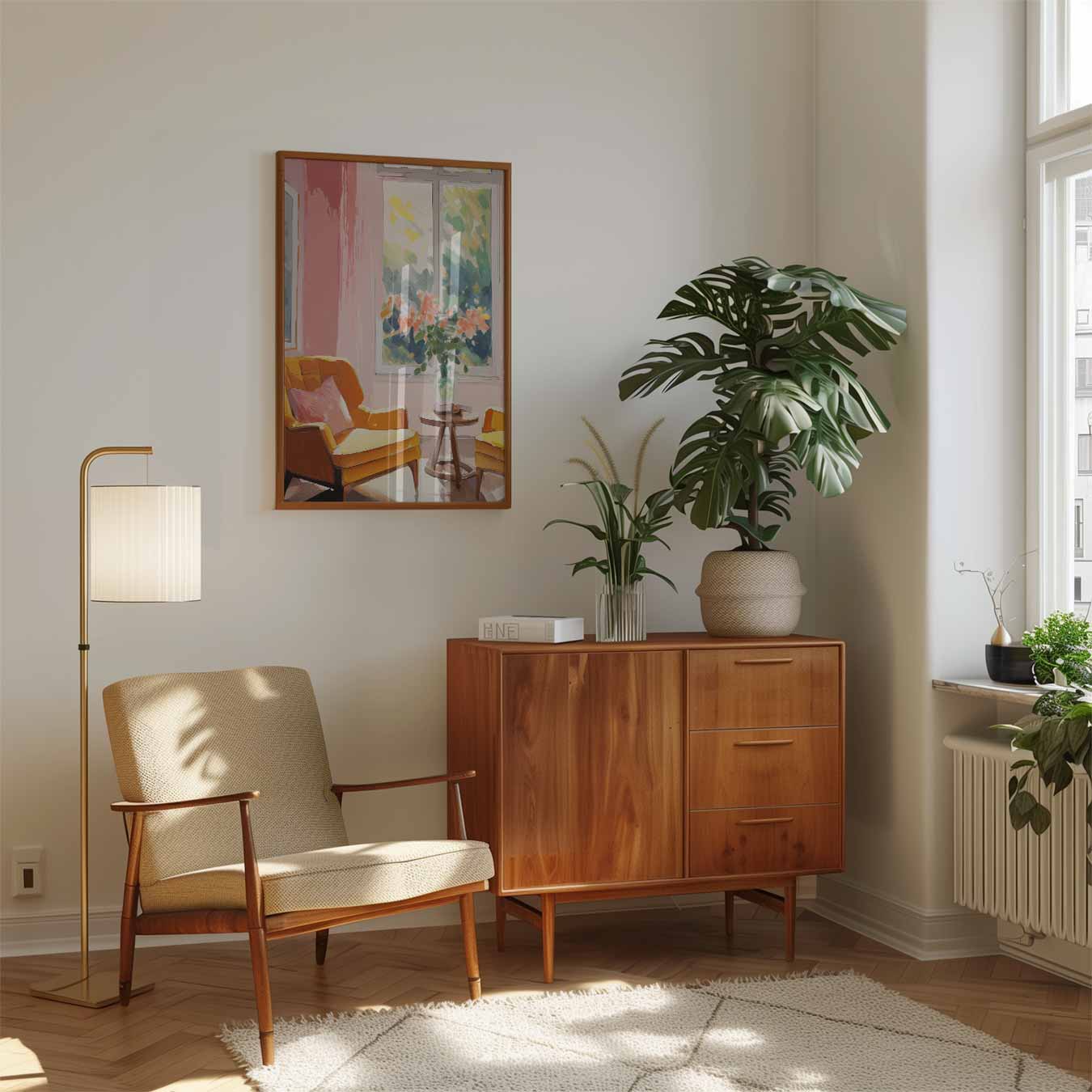 Zonovergoten Interieur Sfeerposter-WallArtistic