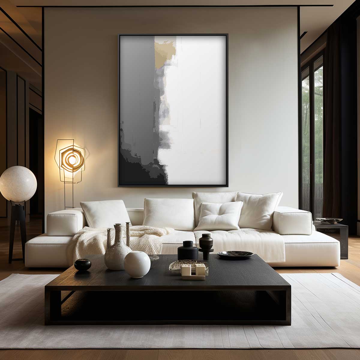 Mystieke Grijstinten Kunstwerk-canvas-dibond-plexiglas-wanddecoratie-WallArtistic