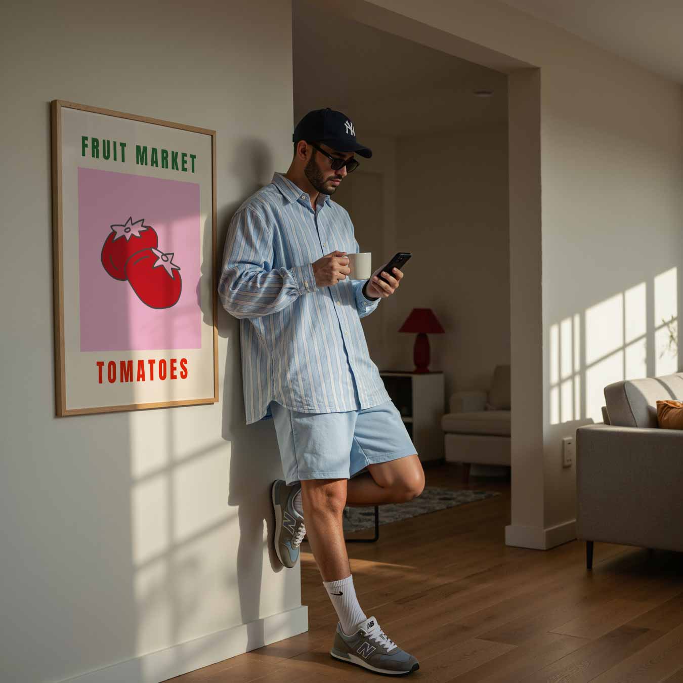 Vintage Tomatenmarktplaat Poster-WallArtistic