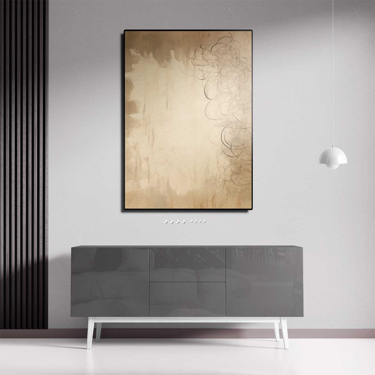 Dromerige Lijnen Kunstwerk-canvas-dibond-plexiglas-wanddecoratie-WallArtistic