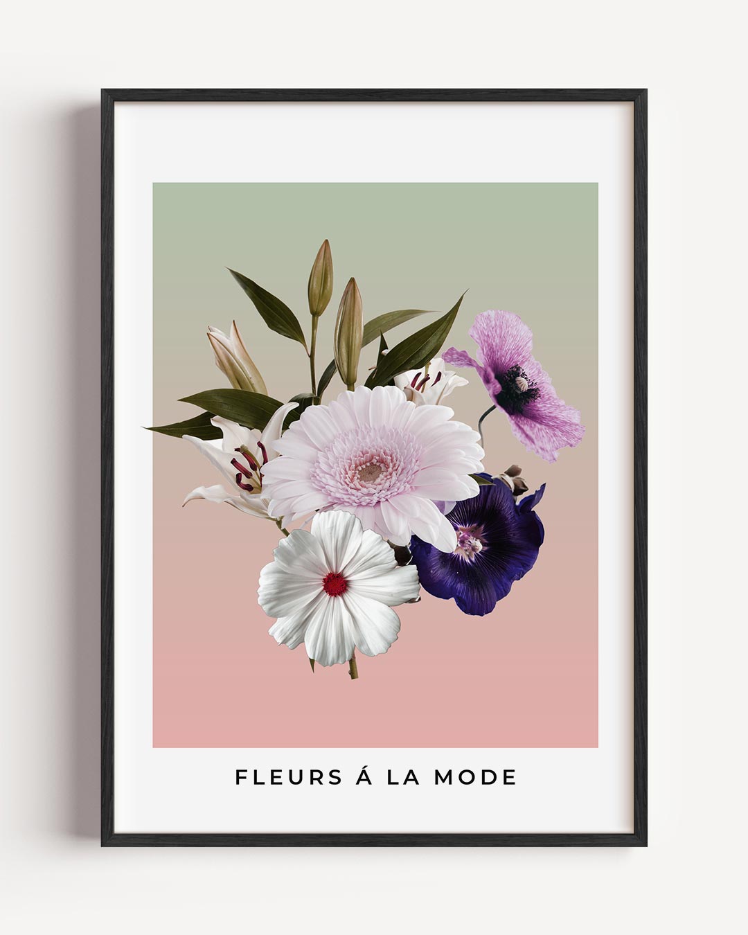 Bloemen in Stijl Poster-WallArtistic