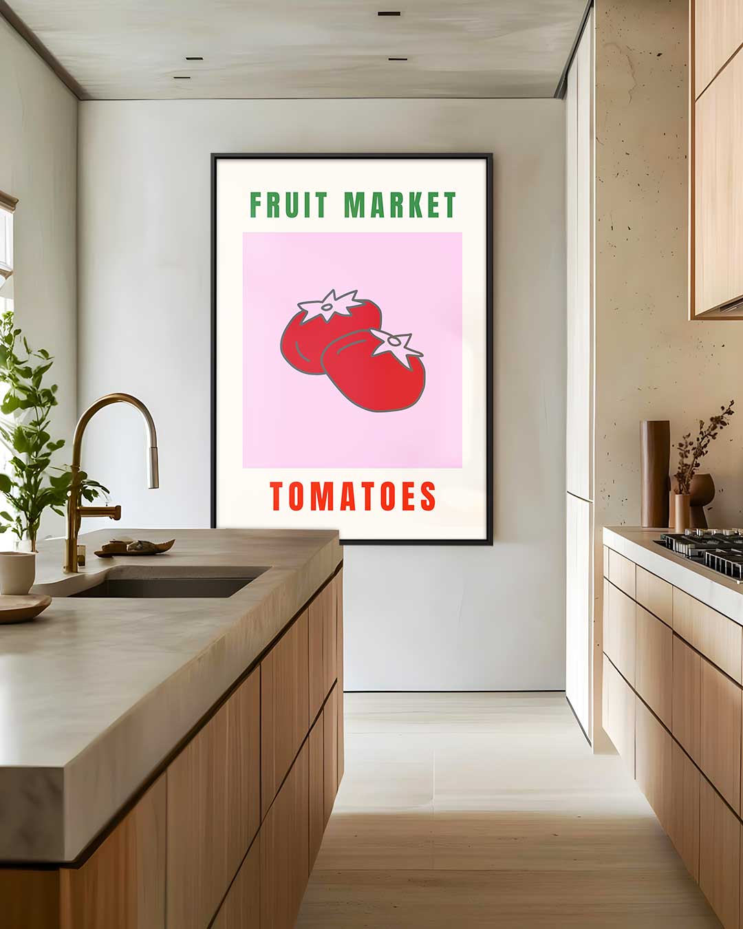 Fruit Market Tomaten Poster Kunstwerk-canvas-dibond-plexiglas-wanddecoratie-WallArtistic