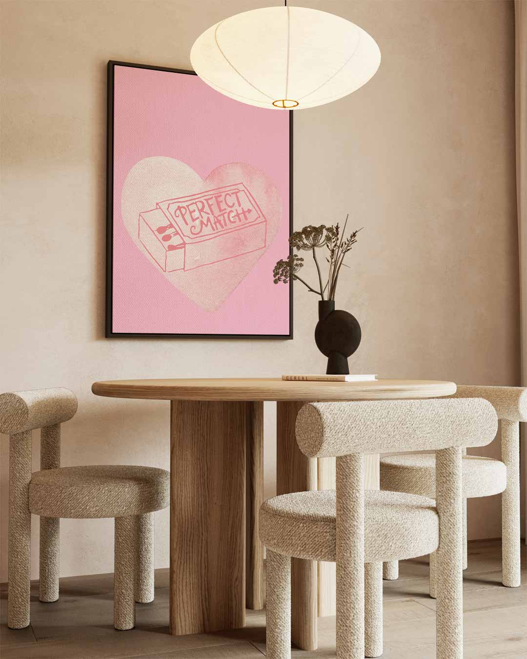 Perfect Match Hartbeeld Kunstwerk-canvas-dibond-plexiglas-wanddecoratie-WallArtistic