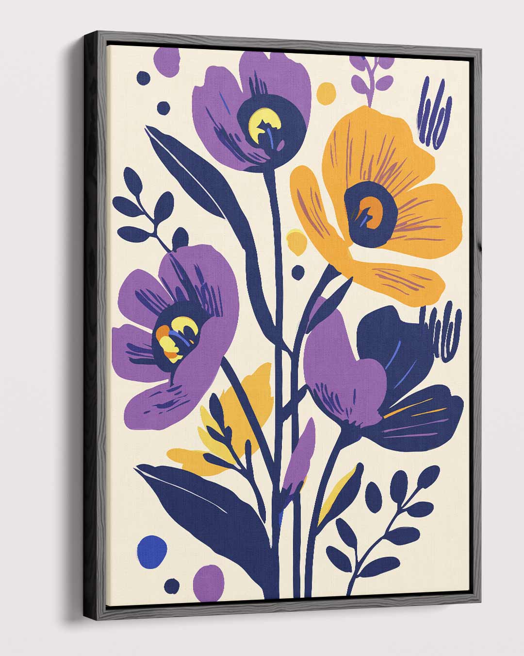 Bloemen Symphony Kunstwerk-canvas-dibond-plexiglas-wanddecoratie-WallArtistic